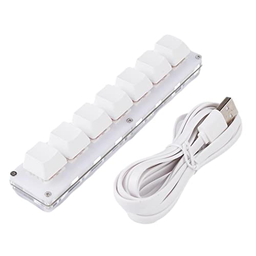 7 キー ミニキーボード USB 小型キーボード メカニカルキーボード 片手マクロ可能 ショートカットキーボード ワンキーパスワード DIYキーボード プログラム可能ゲーミングキーボード カスタマイズ可能なコンテンツ小型キーボードーパッド ノーブランド品-690d17