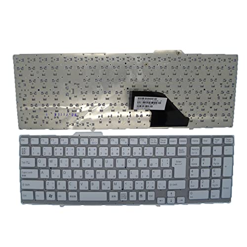 キーボード ノートパソコンキーボード に適合する SONY VPCF VPCF1 VPCF11 VPCF12 VPCF13 VPCF117FJ VPCF118FJ VPCF119FJ VPCF11AFJ VPCF11AGJ VPCF11AHJ VPCF11ZHJ 日本語 JP ホワイト VPCF117FJ JP1