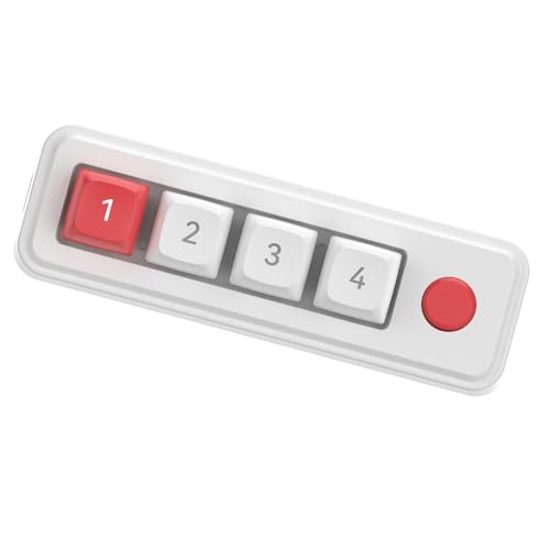 Oxxggkao 4 キー キーパッド メカニカル ゲーミング キーボード プログラマブル ホット スワップ設計 ダブル USB C ポート カラー照明付きゲーミング キーパッド