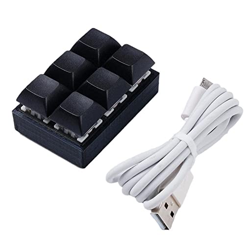 KASVIN 6 キー キーボード USB ミニ キーボード マクロ キーのカスタマイズ メカニカル ペースト オフィス W1U1 ゲーム ショートカット ショートカット コピーとキーボード 1vbxc9cv
