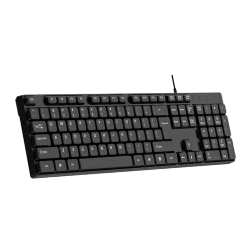 ECVGHD Ergonomic USB Keyboard ABS Material Durability For PC Laptop Office Home Use
