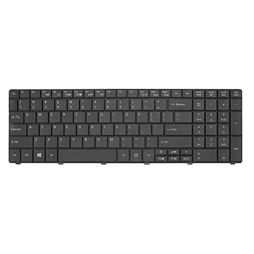 XYUGZKLZL E1‑531G/E1‑531/E1‑571G用交換用キーボード、耐久性のあるラップトップキーボード、幅広い互換性を備えたABSおよびアルミニウム構造、簡単な取り付けで迅速な修理と交換が可能 XYUGZ6v5xytoien