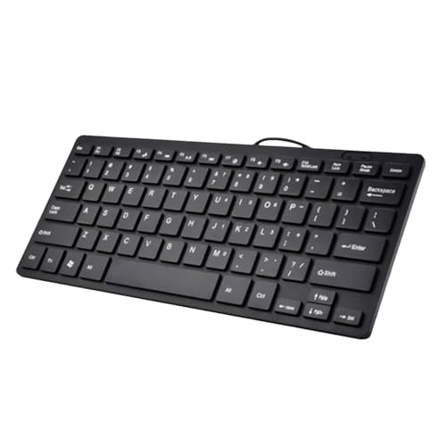 kivrimlarv Sleek Keyboard for Tablet, Compact Keyboard for Quiet Typing, USB Lightweight Keyboard, Decorative Portable Laptop Keyboards for Home, Indoor, Offices, Studying, Present, SQ0Q0CGC66NOISUN524