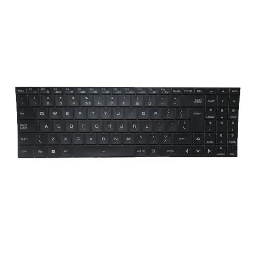 キーボード （大エンター） ノートパソコンキーボード に適合する Tongfang GM5MQ8Y 15.6 アメリカ合衆国 US バックライト付き ブラック フレームなし UI GM5MQ8Y Keyboard US AMZ-US2