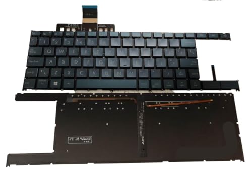 DZGQERUE ZenBook Duo UX481 UX481FA UX481FAY UX481FL UX481FLY と互換性のあるバックライト付きキーボード(5 pcs) DZGQERUE558