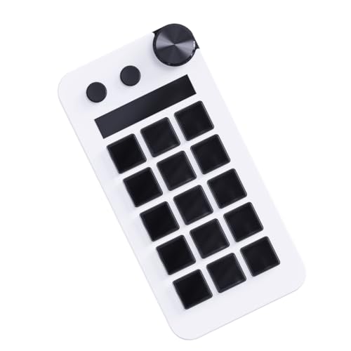 ECVGHD StreamDeck Visual Keyboards with 15 Programmable Button and 2 Knobs for Use
