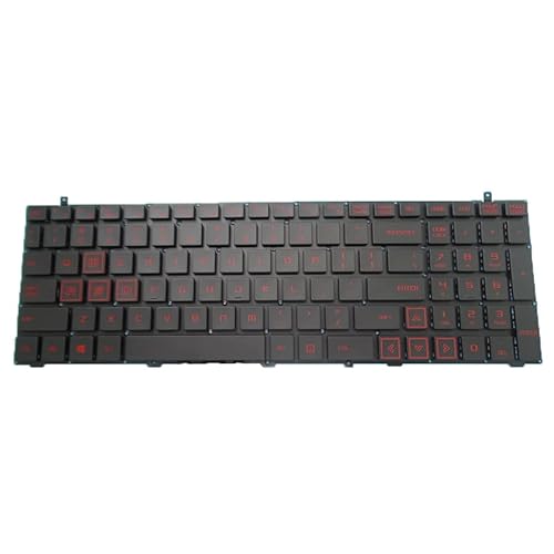 キーボード ノートパソコンキーボード互換 Tongfang GK7NR0R アメリカ US バックライトなし 赤 フレームなし GK7NR0R US 3