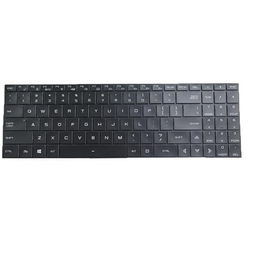 キーボード バックライト付き ノートパソコンキーボード互換 Tongfang GM7MPHP 15.6 英語 US 黒フレームなし GM7MPHP キーボード US