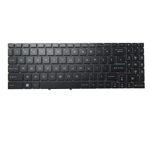 キーボード RGBバックライト ノートパソコンキーボード互換 MSI GL76 Pulse GL76-11U 11UCK 11UDK 11UEK 英語
