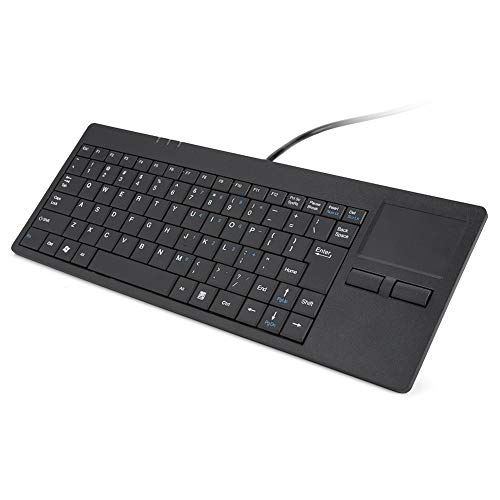 Yoidesu 82キー USB 有線キーボード タッチパッド内蔵 ハブポート 超薄型 ミュートキーボード デスクトップ用 コンピューター人間工学 Yoidesubz2vsuxtgk