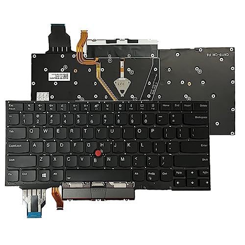 Zahara RGB グレー タッチパッド トラックパッド クリックパッド キーボード バックライト バックライト 交換用 Lenovo ThinkPad X1 Yoga 第4世代 20QF 20QG 20SA 20SB用 NC05137-W1