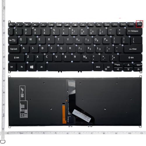 ForgeCore US RU UK キーボードと互換性のあるラップトップモデル TravelMate TMX45-51 TMP414-51G SF314-41 SF514-54GT SF515-51 SF514-53T P614 N20H4 N17W3 N18H N19(US Backlit) ForgeCore888