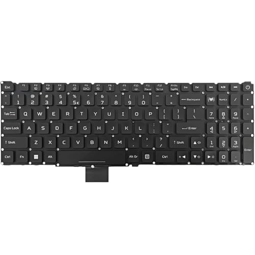 キーボード ノートパソコン用RGBバックライトキーボード に適合する ACER Predator Helios 18 PH18-71-756U NH.QMJAA.001 英語（米国）黒 カラフルなバックライト PH18-71 US 2 AMZ-US2