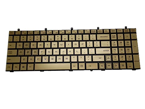 キーボード ノートパソコンキーボード互換 Tongfang GJ5CN64 アメリカ US バックライトなし ゴールド フレームなし GJ5CN64 US 2