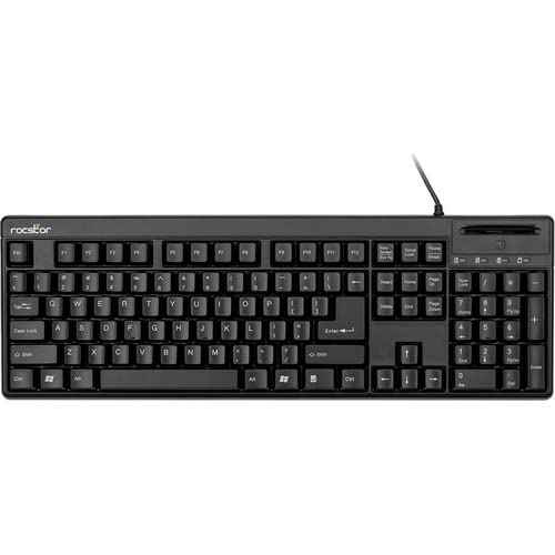 Huratui Rocstor KS20T 104-KEY キーボード 内蔵スマートカードリーダー付き - コモンアクセスC Y10P002-B1