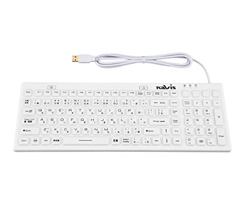 アズワン 有線キーボード 抗菌仕様 Key-WD