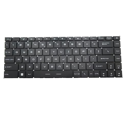 キーボード RGBバックライト ノートパソコンキーボード互換 MSI Raider GE67 HX Raider GE-1545 GE67HX 12UHS-069 12UGS-013 12UGS-070 カラフルなバックライト 英語 黒フレームなし