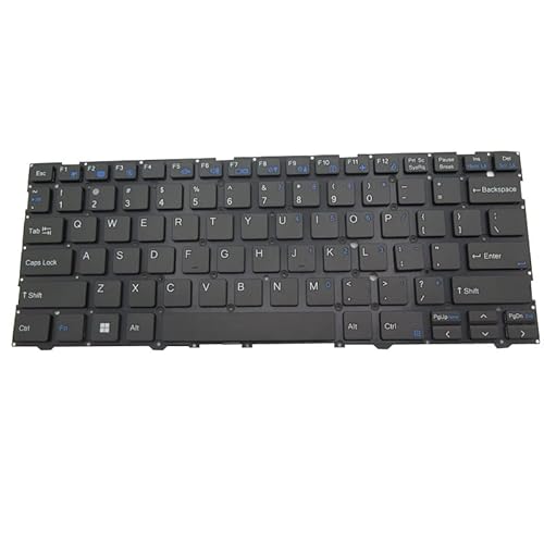 キーボード バックライトなし ノートパソコンキーボード互換 CLEVO CVM19C53US-4306 6-80-NV410-010-1 英語 US ブラック フレームなし