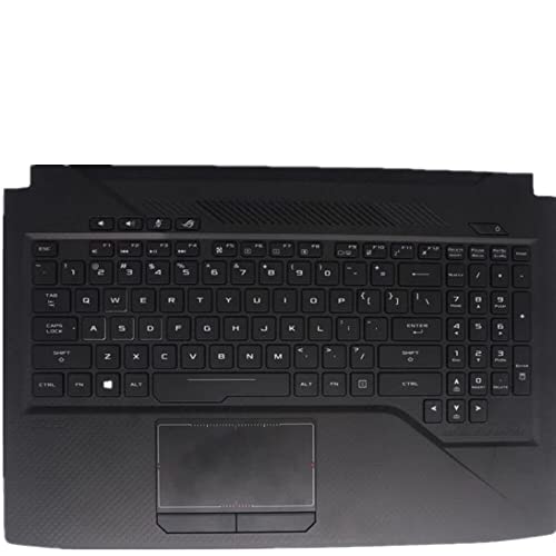 fqparts 汎用 キーボードの縁にハウジング & タッチパッド & キーボード に適合する For ASUS For ROG Strix GL703GE GL703GM GL703GS GL703VD GL703VM ブラック 米国英語のレイアウト ROG-Strix-GL703GE-CKE-XP-1135
