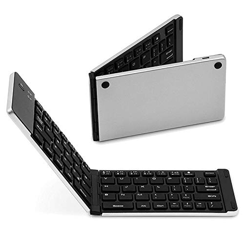 XiaomeiHan キーボードキーボード折りたたみ式ワイヤレスキーボードポータブルウルトラスリムBTキーボード（Windows/Android/IOSゴールド用）仕事PC用 自宅ゲーム用 パソコン用 在宅勤務 (Size:One Size; Color:Gold) CHZ8026YEF2
