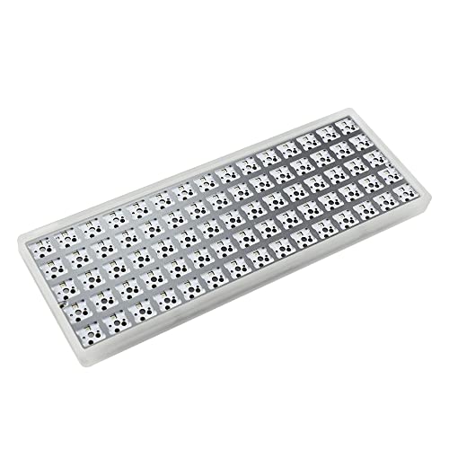 YMDK Idobao x 75キー 直交線形レイアウト アクリルケースプレート ホットスワップ可能 ホットスワップ RGB PCBメカニカルキーボードキット ID75