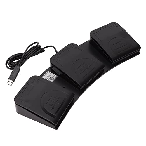 Pusokei USBフットペダル PC USBトリプルフットスイッチペダル 3キー3ボタンプログラム MIDI機能 プログラマブルコンピューターキーボード プラグアンドプレイ PUSOKEIycgp1nurg71351