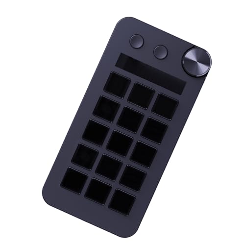 LfrXtra ストリームコントロールデッキ、StreamDeckビジュアルキーボード、トリプル機能15ボタンLCDライブコンテンツ作成コントローラー、ポッドキャスト機器、eスポーツプレーヤー用のカスタムボタンPCキーボード。