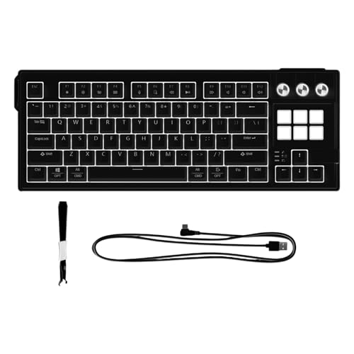 Tizuqe ホットスワップ可能な赤いスイッチ 弾性ガスケット構造とフル RGB イルミネーションを備えたゲーミング キーボード シール マウント キーボード