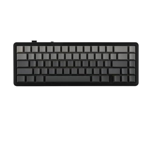UPaYmbAcf 65% メカニカルキーボード、ホットスワップソケット、ガスケットマウント設計、有線および 24G ワイヤレス接続、USB レシーバーデバイスと互換性あり(Black) UPaYmbAcf124