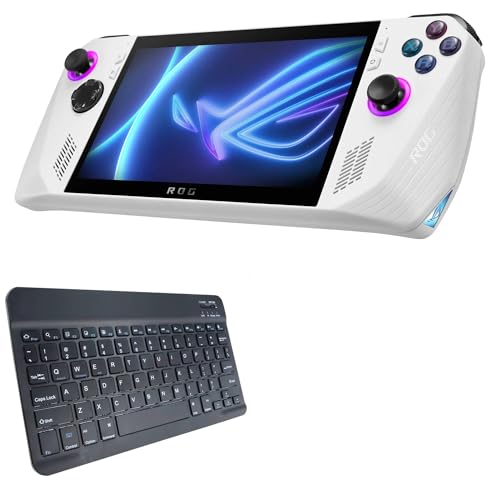 BoxWave キーボード ASUS ROG Ally Z1対応 - SlimKeys Bluetoothキーボード ポータブル薄型 チクレットスタイルのキー付き - ジェットブラック bw-1173-40511-8831