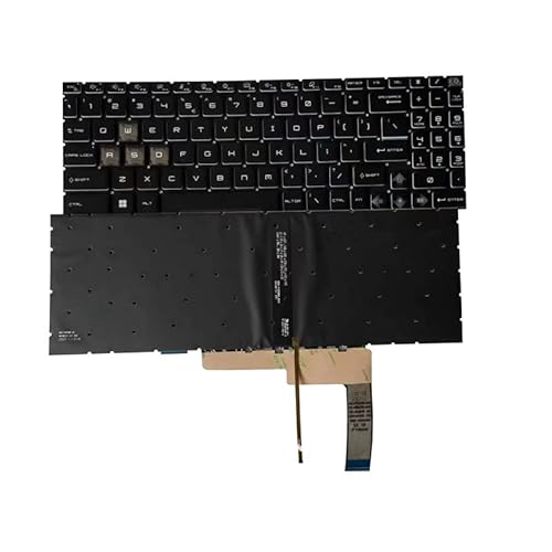 GAOCHENG RGBバックライト ノートパソコンキーボード互換 MSI Raider GE68 HX 13VG 13VF Raider MS-15M2 GE68HX 13VG-047US 13VF-049US 13VF-062US 13VG-068US 英語 黒いカラフルなバックライト