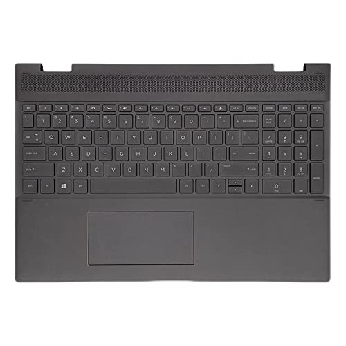 fqparts 汎用 キーボードの縁にハウジング & タッチパッド & キーボード に適合する For HP Spectre 15-CH 15-ch000 x360 ブラック 米国英語のレイアウト 15-CH-CKE-HS0908
