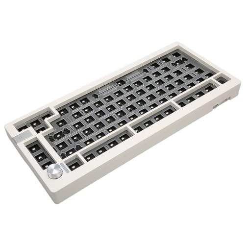 キーボード DIYホットスワップキーボード、75％RGBメカニカルキーボードキット81キー3モードノブデザインUSB Cキーライン分離5pin 3pin Shaft for Generrc09eayd5h