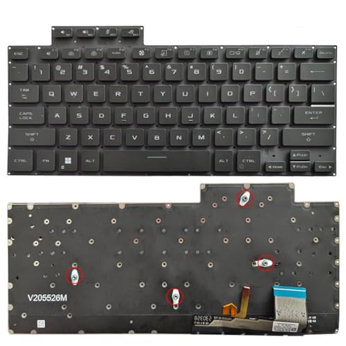 ForgeCore RGB バックライト付きノートパソコンのキーボード自動車オートバイ部品と互換性 Zephyrus G16 M16 GU604 GU604V GU604VI GU604VY GU604VZ 2023 GV604 GU60V GU60Z(US Colorful backlit) ForgeCore888