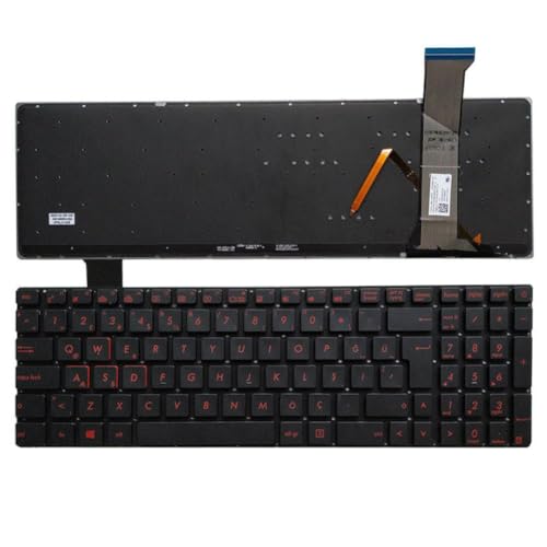ForgeCore バックライト付きキーボード、ノートパソコンモデル GL752 GL752V GL752VL GL752VW GL752VWM と互換性あり、部品番号 8K1927225B(Turkish) ForgeCore888