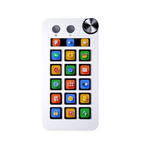 Nasfacbve LCDボタン 15キー ライブコンテンツ制作コントローラー StreamDeck カスタムボタン StreamDeck ビジュアルキーボード PC用