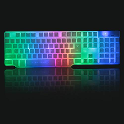XiaomeiHan キーボードPC用バックライト付きUSB有線プロフェッショナルゲーム模倣メカニカルキーボード仕事PC用 自宅ゲーム用 パソコン用 在宅勤務 (Size:One Size; Color:Black) SJN8037CKE1