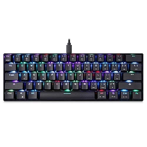 LinLong キーボード USB2.0ポート61のキーRGBメカニカルゲーミングキーボード 在宅勤務