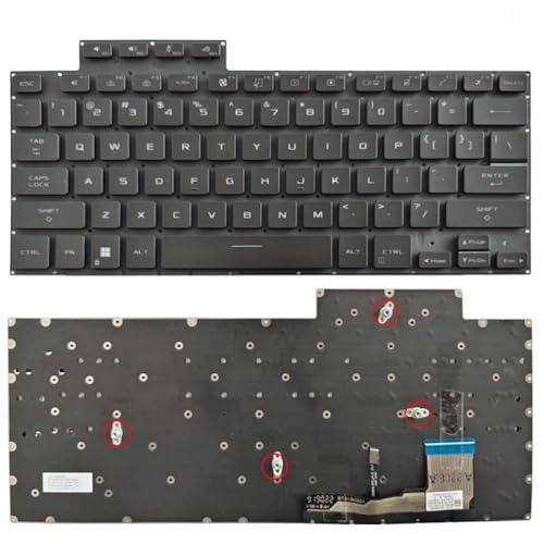 ForgeCore RGB バックライト付きノートパソコンのキーボード自動車オートバイ部品と互換性 Zephyrus G16 M16 GU604 GU604V GU604VI GU604VY GU604VZ 2023 GV604 GU60V GU60Z(US Black) ForgeCore888