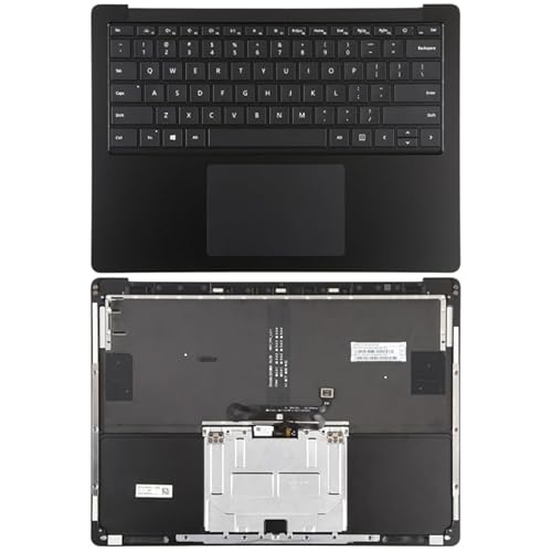 QIZHOASWT ラップトップ交換部品 for Microsoft Surfaceラップトップ3/4 13.5インチUSキーボードCシェル /タッチボード（黒） QIANZHEIHAO 8