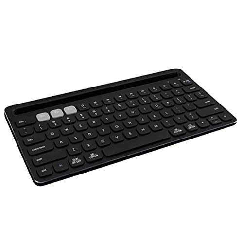 XiaomeiHan キーボード ワイヤレスBluetoothキーボードウルトラスリム内蔵タブレット用バッテリー充電式キーボード安定した接続 ゲームオフィスタイピング用 (色 : Black, Size : One size)