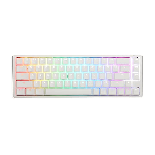 Ducky One 3 SF ピュアホワイト 65%ホットスワップ RGB メカニカルキーボード (チェリーMXブラウン) DKON2167ST-BUSPDPWWWSC1