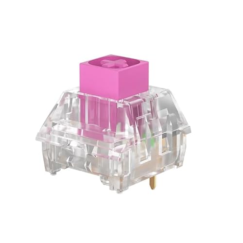 KAILH Box クリスタルピンクスイッチ メカニカルキーボードスイッチ カスタマイズクリッキースイッチ RGBプレーヤー用(110、クリスタルピンク) CPG1511F01S30