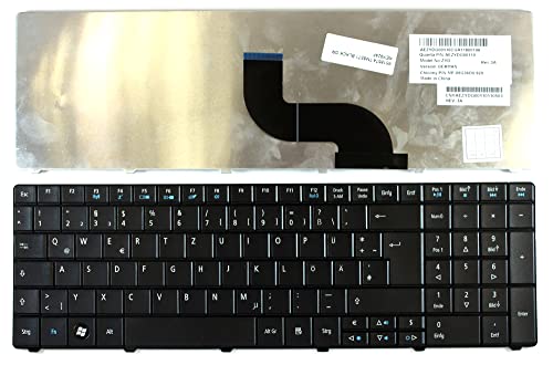 Power4Laptops ドイツ製レイアウト ブラックバージョン2 (画像をご確認ください) 交換用ノートパソコンキーボード Acer MP-09G36D0-920対応