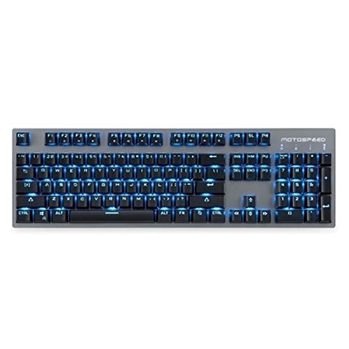 XiaomeiHan キーボード 104キー2.4GHzワイヤレス/ USB有線メカニカルキーボード ゲームオフィスタイピング用