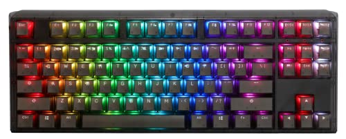 Ducky One 3 TKL オーラ クリアブラック ホットスワップ RGB ダブルショット PBT メカニカルキーボード チェリー MX シルバー DKON2187ST-PUSPDABAAAC1