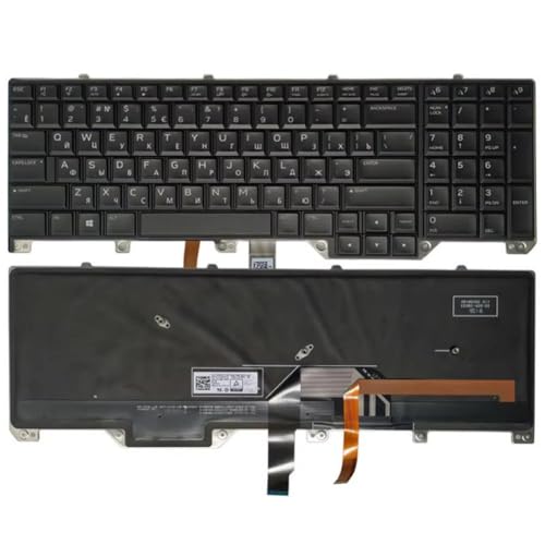ForgeCore バックライト付きノートパソコンのキーボードは自動車オートバイ部品と互換性があり、部品番号 0NKN1D 0YTG3P PK131QB1A06 M17 17 R4 R5 スペイン語、ロシア語、フランス語、米国、アラビア語(US backlit) ForgeCore888