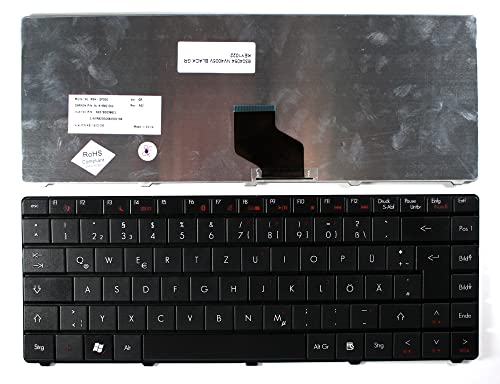 Power4Laptops ドイツ製レイアウト ブラック 交換用ノートパソコンキーボード Gateway KB.I140G.095対応