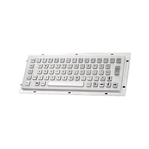 Metal Industrial Stainless Steel Keyboard, 65-Key English(Silver) BFEACUASF-0EFC7A9B