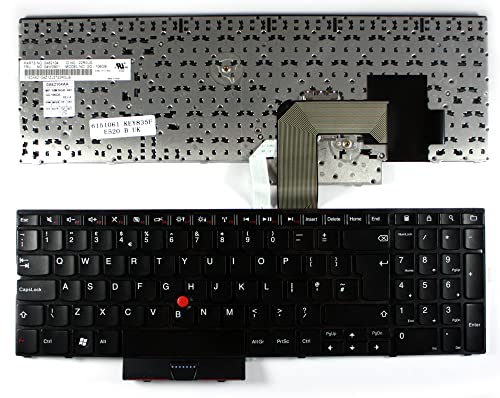 Power4Laptops UK レイアウト ブラック 交換用ノートパソコンキーボード Lenovo MP-10M36GB-442対応